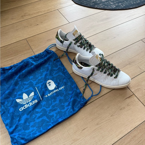 Adidas White Sneakers with Camouflage Accents - Picture 2 of 16